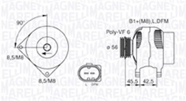 ALTERNATORE AUDI/SEAT/SKODA/VW