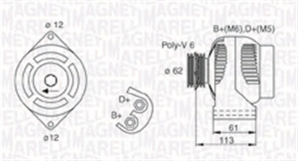 ALTERNATORE ALFA/FIAT/OPEL