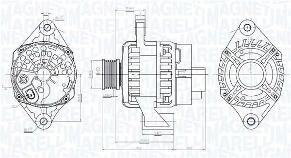 MARELLI ALTERNATOR FIAT 500L (351. 352) 1.6 D
