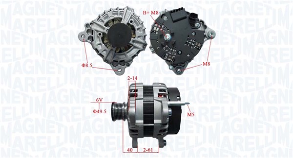 MARELLI ALTERNATOR VW GOLF VII 1.6/2.0 TDI