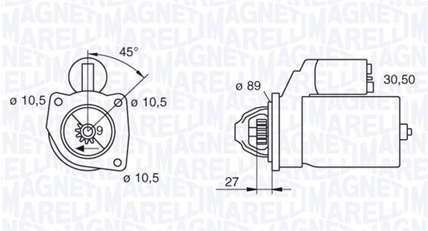 MOTORE AVVIAMENTO AIFO-FIAT ALLIS-IVECO
