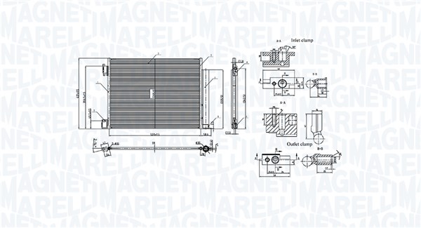 MARELLI CONDENSATORE NISSAN MICRA V (K14)