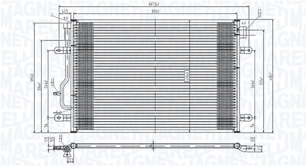 CONDENSATORE AUDI POLO (6R1, 6C1) 1.2 TSI 16V