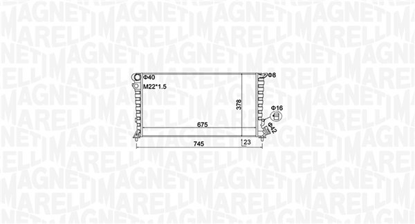 MARELLI RADIATORE CITROEN BERLINGO