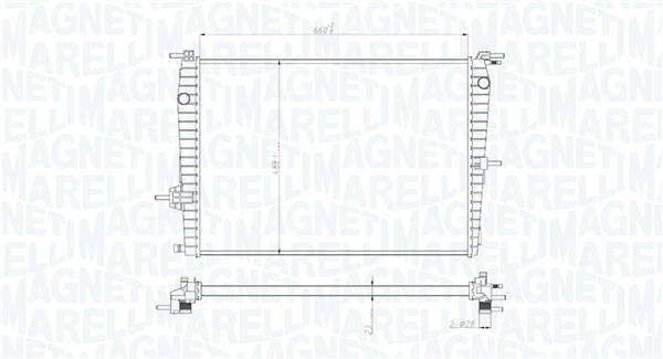 MARELLI RADIATORE RENAULT MEGANE I