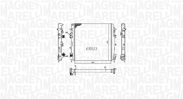 MARELLI RADIATORE RENAULT KANGOO (