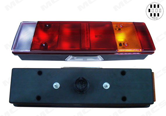 MELCHIONI FANALE L2118 POST.IVECO DX C/TARGA 4 PER