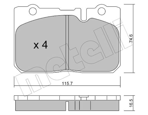 Pastiglie freno METELLI 22-0757-0