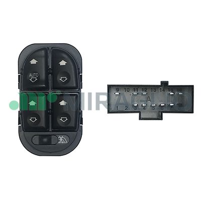 Interruttore, alzacristallo MIRAGLIO 121/FRB76007