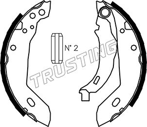 TRUSTING GAN.FRE.PEUGEOT 205 I (741A/C/B) : 1.3,1.