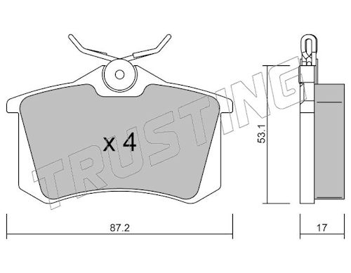 TRUSTING PAST.FRE.VW Golf IV 97>-A3-A4 (Gir)