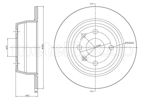 DISC.FR.OPEL ASTRA F