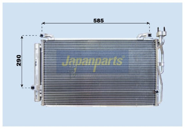 Condensatore, climatizzatore JAPANPARTS CND283025
