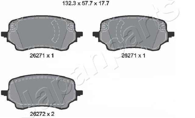 KIT PASTIGLIE FRENO, FRENO A DISCO