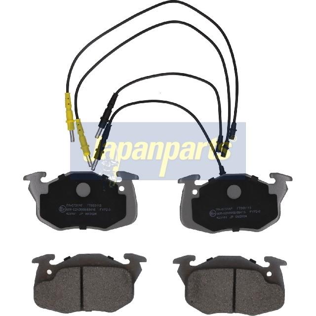Pastiglie freno JAPANPARTS PA-0731AF