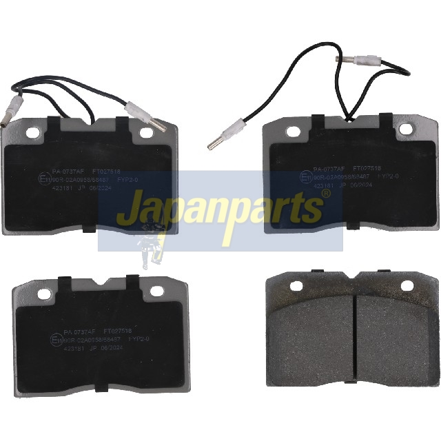 Pastiglie freno JAPANPARTS PA-0737AF