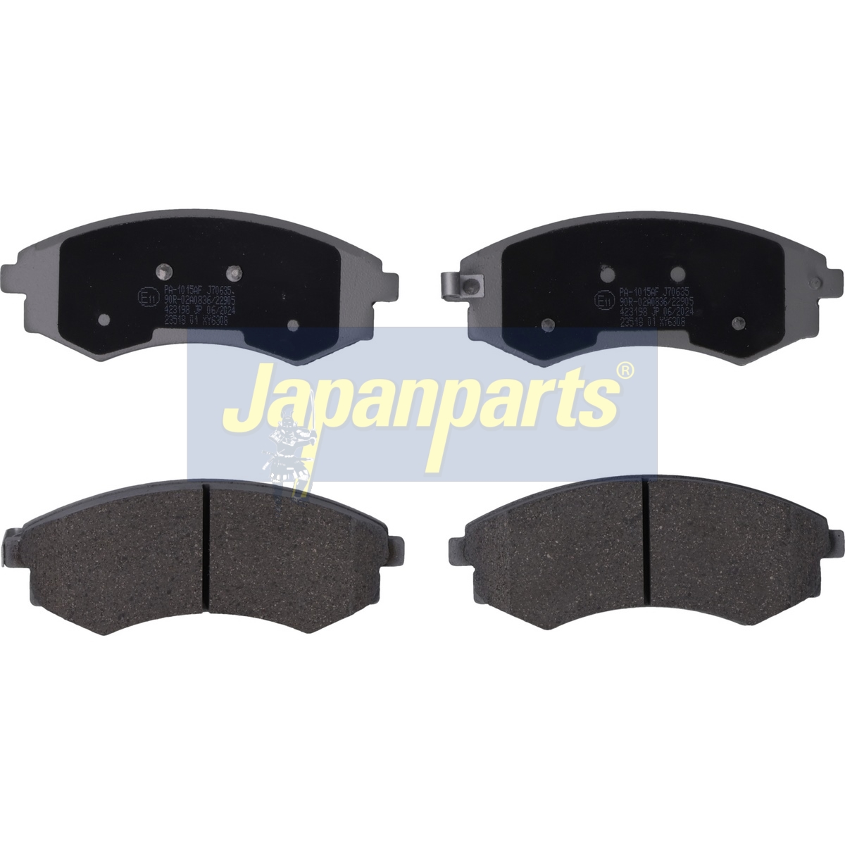Pastiglie freno JAPANPARTS PA-1015AF