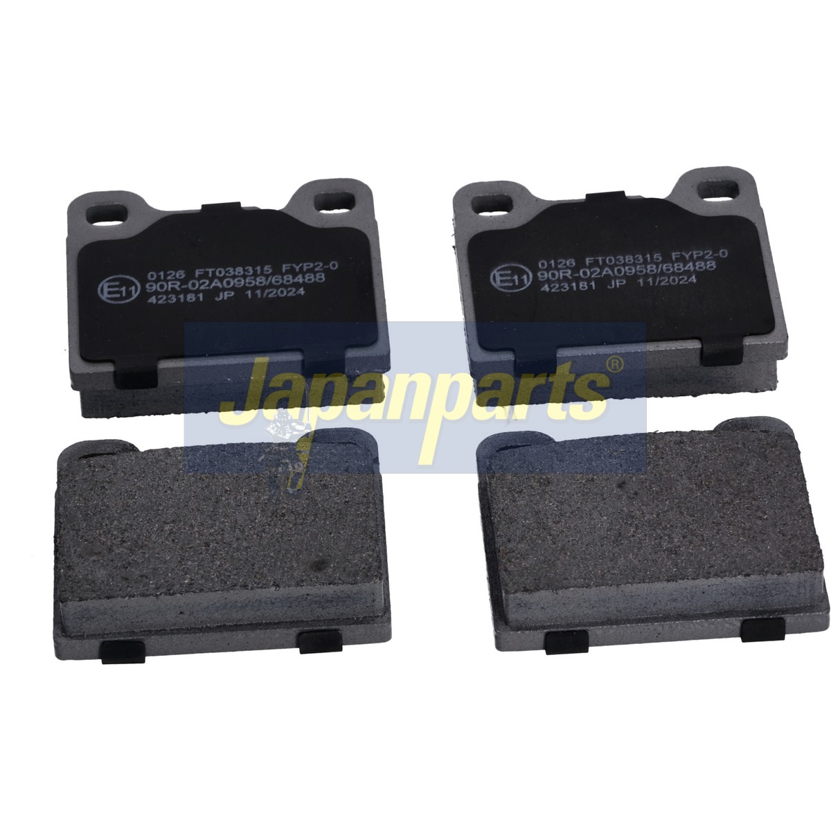 Pastiglie freno JAPANPARTS PP-0126AF