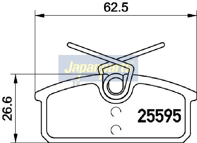 Pastiglie freno JAPANPARTS PP-0705AF