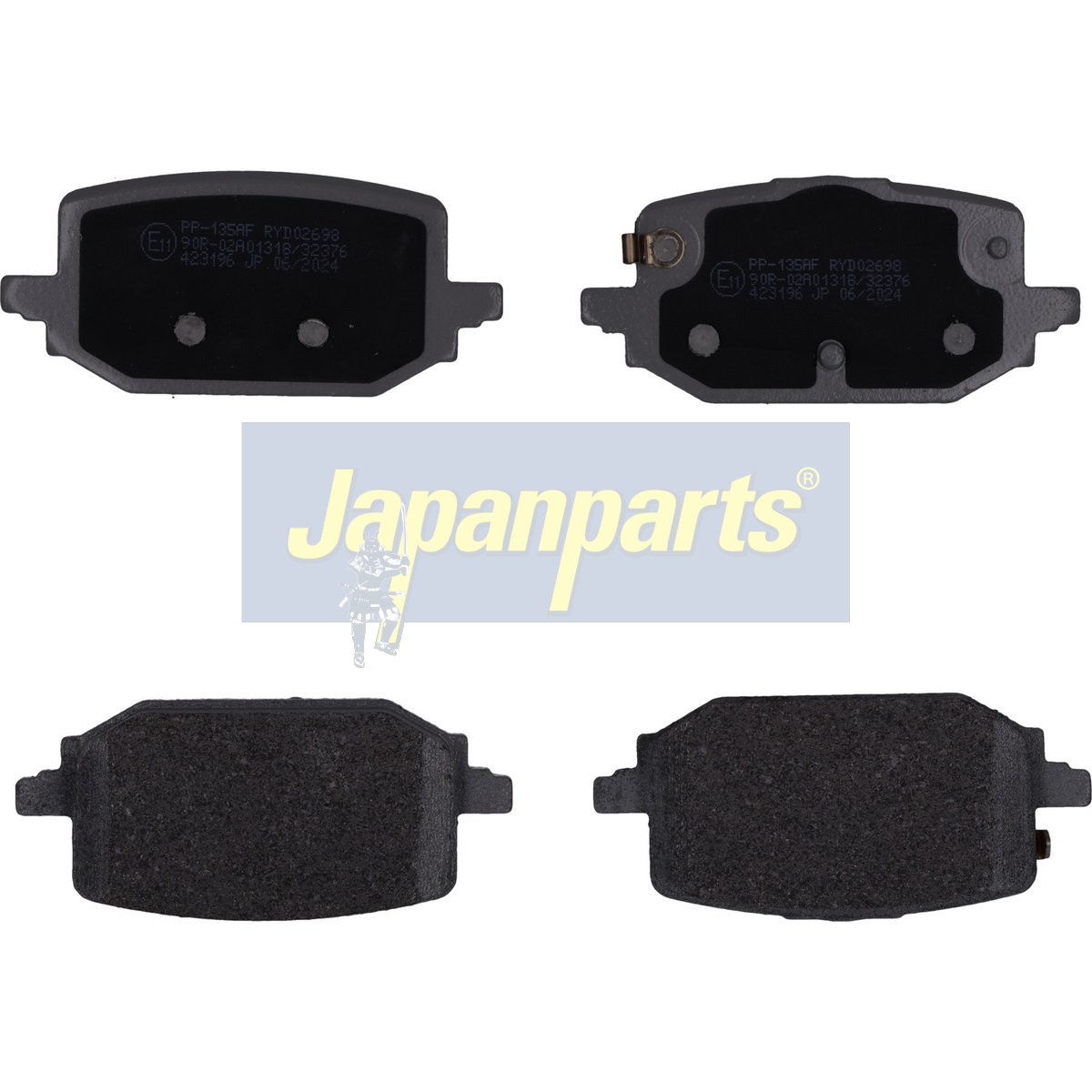 Pastiglie freno JAPANPARTS PP-135AF