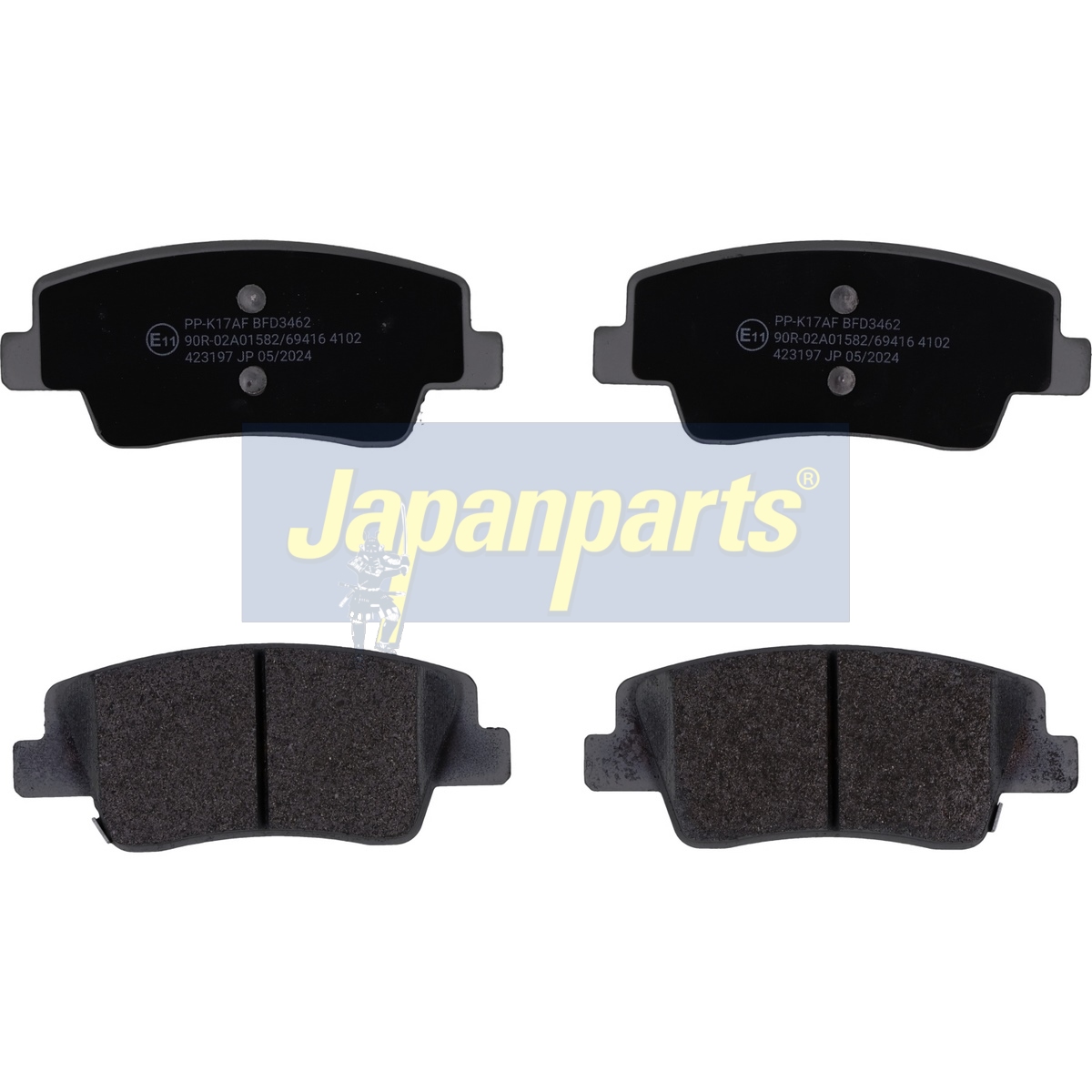 Pastiglie freno JAPANPARTS PP-K17AF