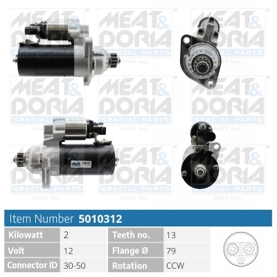 Motorino avviamento Audi A1 (8X1),