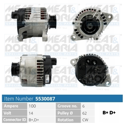 Alternatore Fiat Punto (176),85Ah.