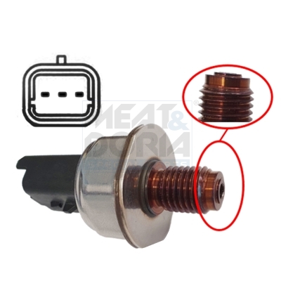 Sensore, pressione carburante MEAT & DORIA 9224