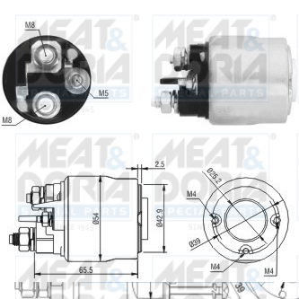Elettromagnete, motore d'avviamento MEAT & DORIA 46017