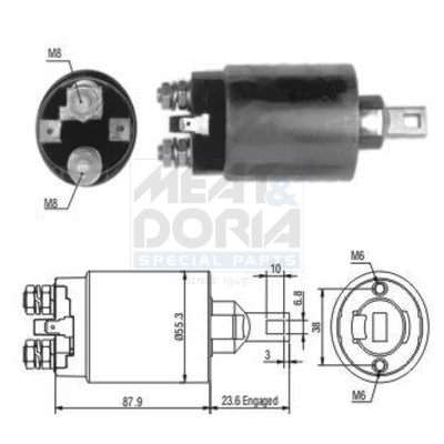 Elettromagnete, motore d'avviamento MEAT & DORIA 46024