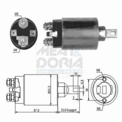 Elettromagnete, motore d'avviamento MEAT & DORIA 46026
