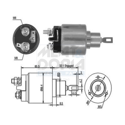 Elettromagnete, motore d'avviamento MEAT & DORIA 46030