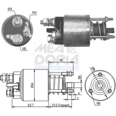 Elettromagnete, motore d'avviamento MEAT & DORIA 46051
