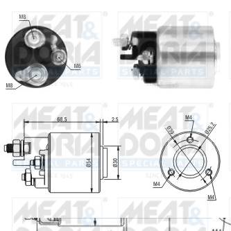 Elettromagnete, motore d'avviamento MEAT & DORIA 46113