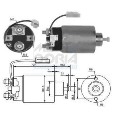 Elettromagnete, motore d'avviamento MEAT & DORIA 46114