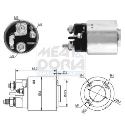 Elettromagnete, motore d'avviamento MEAT & DORIA 46131