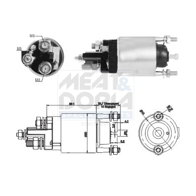 Elettromagnete, motore d'avviamento MEAT & DORIA 46291