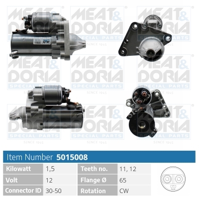 Motorino d'avviamento MEAT & DORIA 5015008