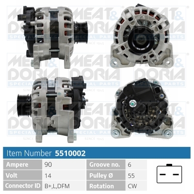 Alternatore MEAT & DORIA 5510002