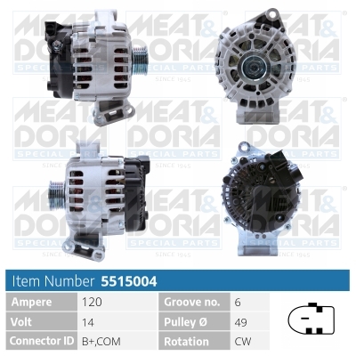 Alternatore MEAT & DORIA 5515004
