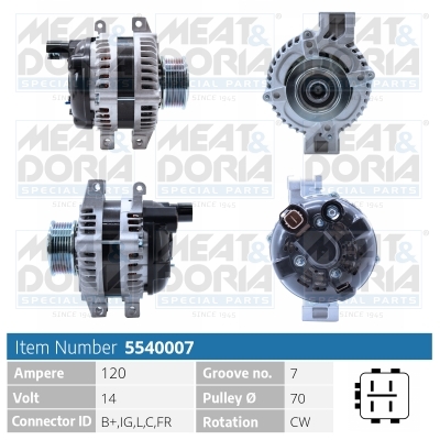 Alternatore MEAT & DORIA 5540007