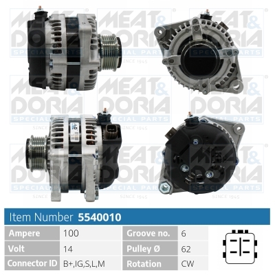Alternatore MEAT & DORIA 5540010