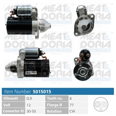 Motorino d'avviamento MEAT & DORIA 5015015