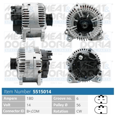 Alternatore MEAT & DORIA 5515014