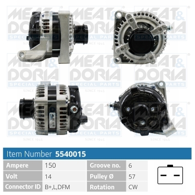 Alternatore MEAT & DORIA 5540015