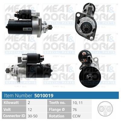 Motorino d'avviamento MEAT & DORIA 5010019