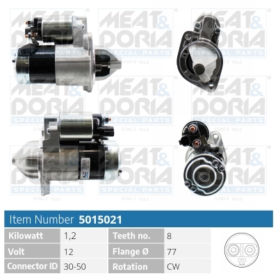 Motorino d'avviamento MEAT & DORIA 5015021
