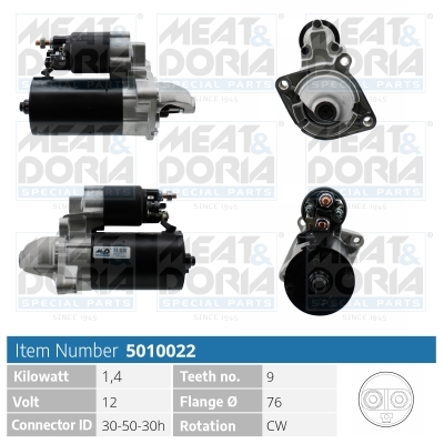 Motorino d'avviamento MEAT & DORIA 5010022
