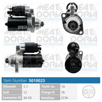 Motorino d'avviamento MEAT & DORIA 5010023