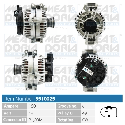 Alternatore MEAT & DORIA 5510025